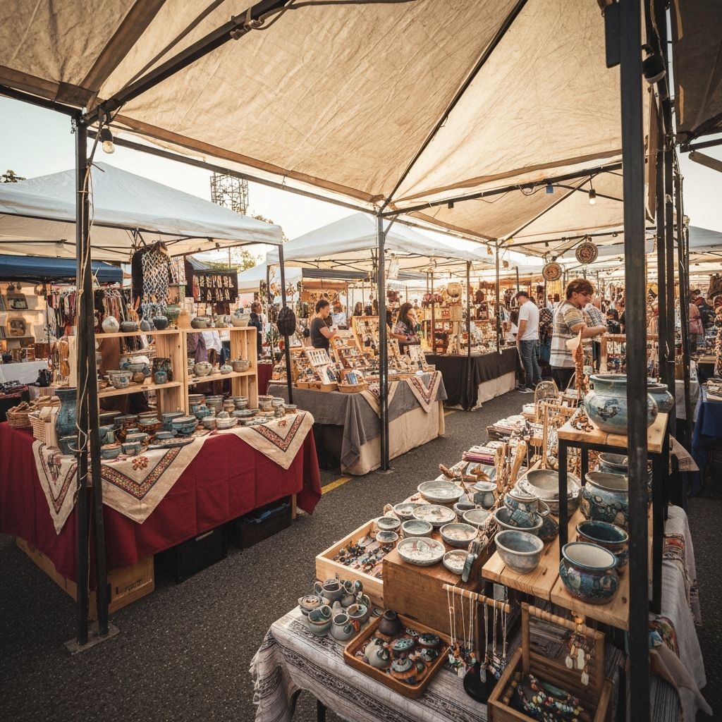 Folksy makers community at a craft fair